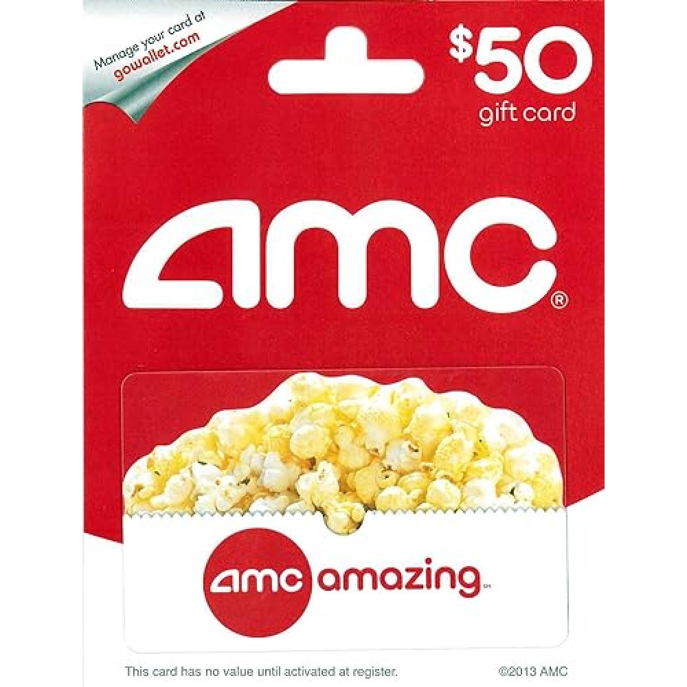 AMC Theatres Physical Gift Card