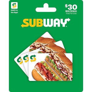 Subway Physical Gift Card