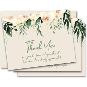 Blank Funeral Thank You Cards