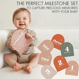 Beautiful Baby Monthly Milestone Cards